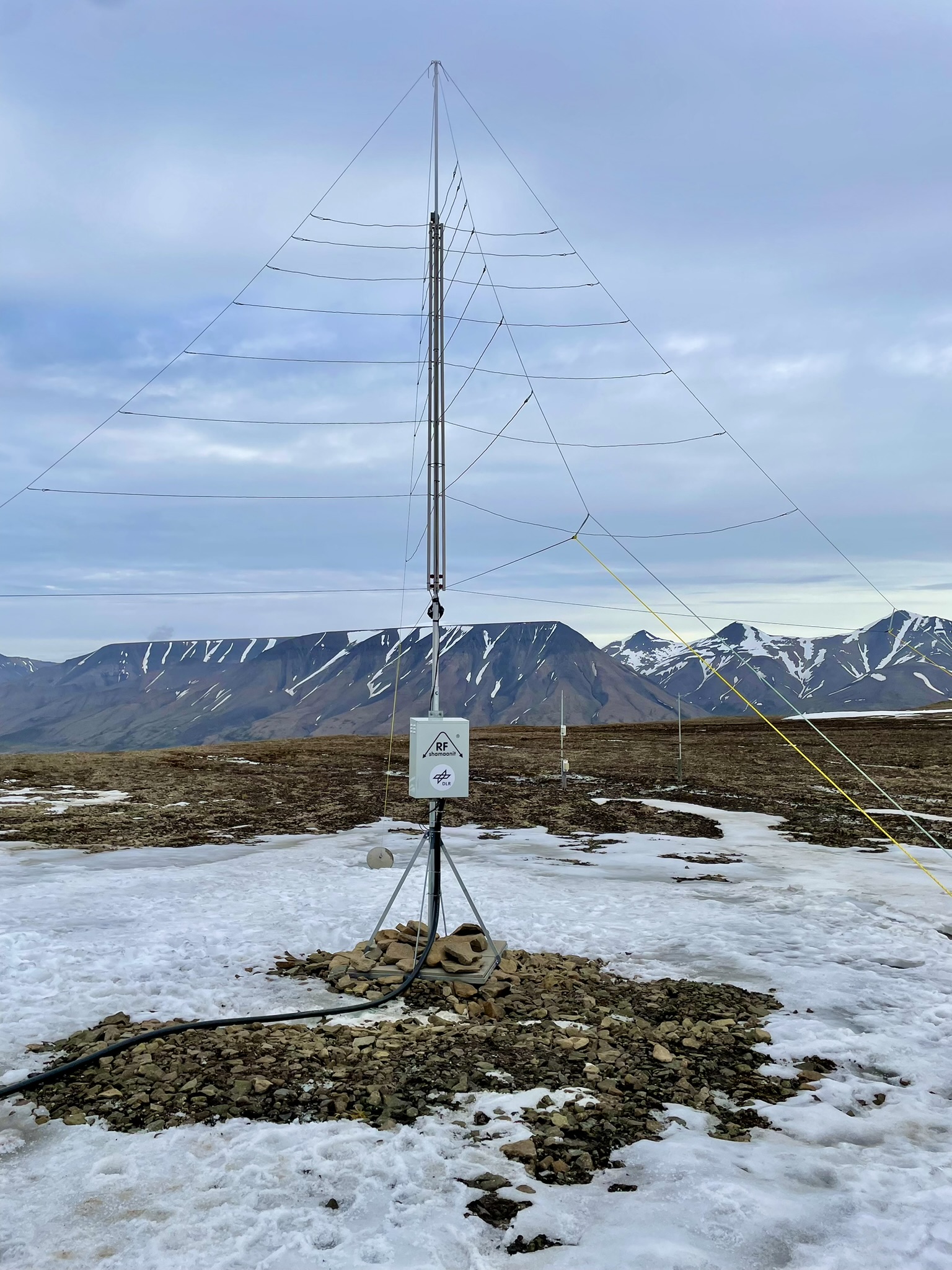 RFsRIO1 installation in Svalbard, Norway by DLR. Photo: Martin Kriegel